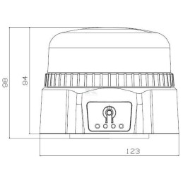 Girofar LED reîncărcabil