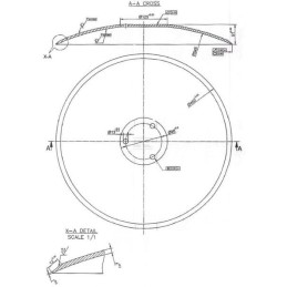 Taler disc neted 460x4mm Horsch 24251103