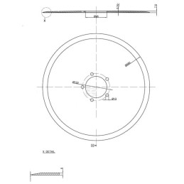 Taler disc neted 480x5mm Horsch 00311214