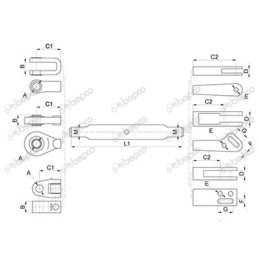Tija reglabila New Holland 87352403