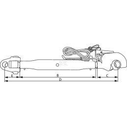Tirant central cu furca/carlig 450, M36 cat.3/3