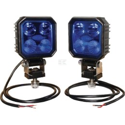 Set lămpi de lucru LED, 2x9W, albastru