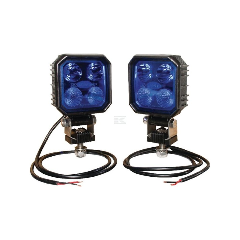 Set lămpi de lucru LED, 2x9W, albastru