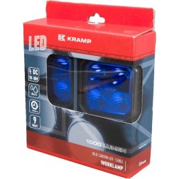 Set lămpi de lucru LED, 2x9W, albastru