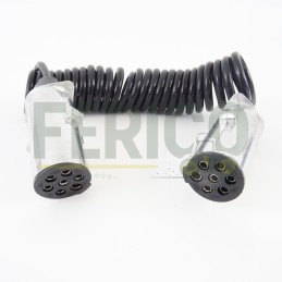 Cablu spiralat 7 pini 2.6M CU 2 fise