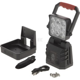 Lampă de lucru LED portabilă reîncărcabilă Kramp  – 9 LED, cu mâ