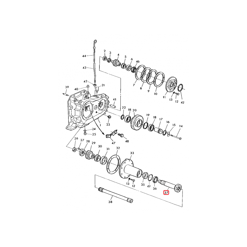 Ax intermediar John Deere Z12262