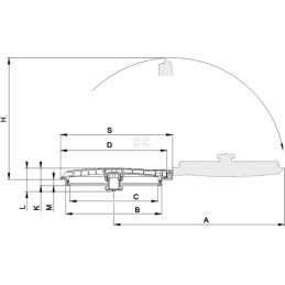 Capac rezervor cu supapă ventilație plutitoare Arag 356060