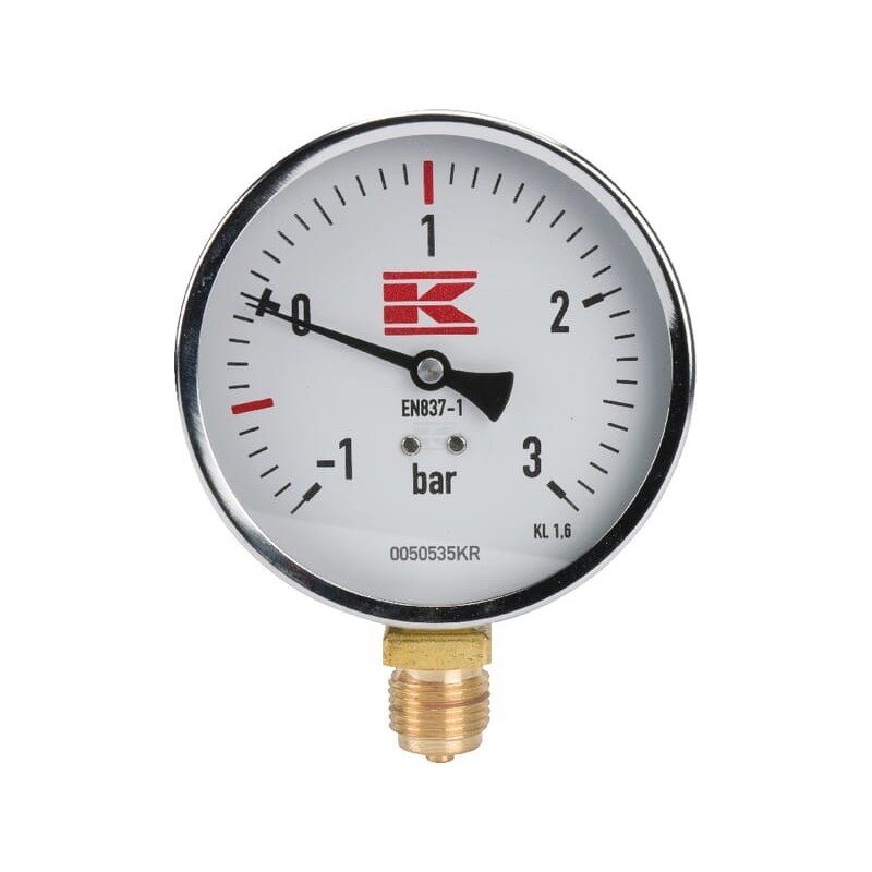 Manometru 1/2" 100 mm – pentru vidanjă și instalații