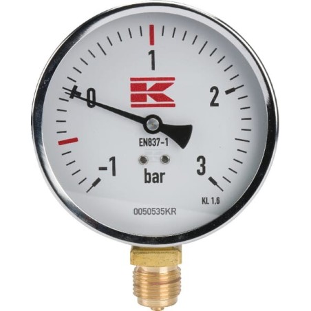 Manometru 1/2" 100 mm – pentru vidanjă și instalații