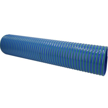 Furtun vidanja din PVC albastru/verde 8" 10m