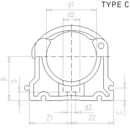 Clema fixare tevi 25/34