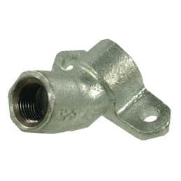 Cot prindere perete 45? galvanizat mama/mama 1/2"
