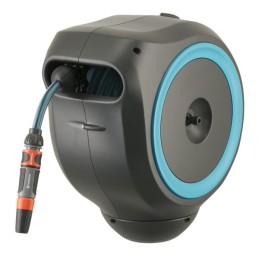 Cutie furtun RollUp S, montata pe perete, 15m 1/2" cu pulverizator
