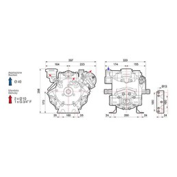 Pompa cu diafragma si piston, presiune mare APS 121 MM