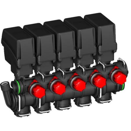 Kit electrovalve 5 sectii, cu bypass, T5