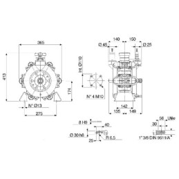 Pompa cu membrana si piston BP 205K