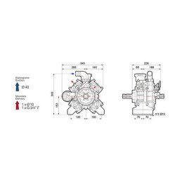 Pompa cu diafragma si piston, presiune mare APS 96 MM