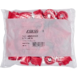 Capac duza baioneta SW10/8 rosu cu garnitura 25 buc. Arag