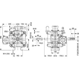 Pompa cu membrana si piston BP 151K