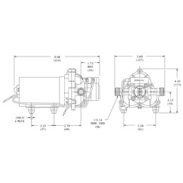 Pompa cu membrana 12V 13,2l/min