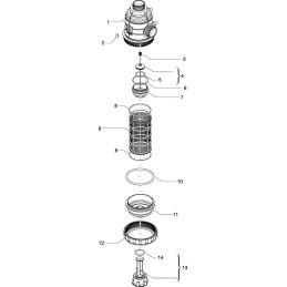 Filtru de absorbtie 1 1/2" 160-220l/min
