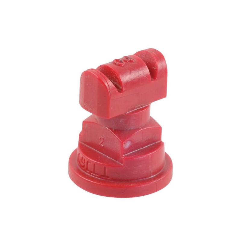 Duza cu jet plat, dubla TTJ 110? rosie, din plastic