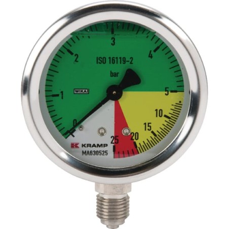 Manometru 63 1/4" AHL inferior fix