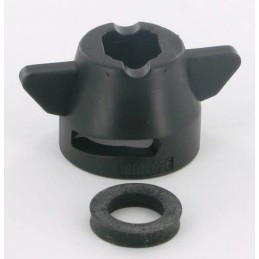 Capac duza, negru, 8mm