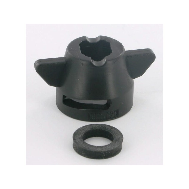 Capac duza, negru, 8mm
