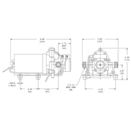 Pompa cu membrana 24V 11,3l/min