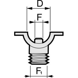 Fiting intrare brat, filet tata 1/2"