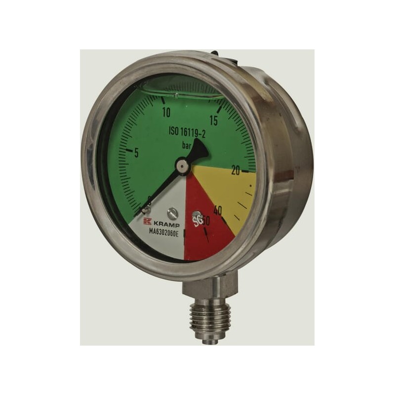 Manometru diametru 63mm 0-20-40-60 1/4" BSP conexiune inferioara