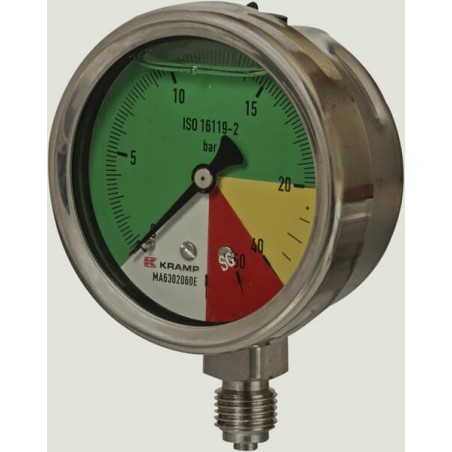 Manometru diametru 63mm 0-20-40-60 1/4" BSP conexiune inferioara