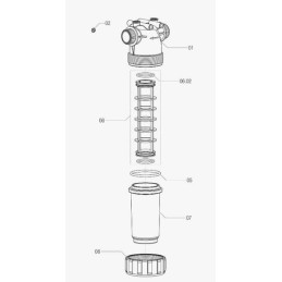 Filtru conducta 1 1/2" tata 200-280l/m