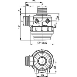 Filtru de absorbtie 1 1/4" 60l/min