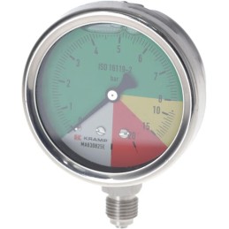 Manometru diametru 63mm 0-8-15-25 1/4" BSP conexiune inferioara