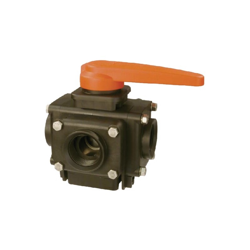 Robinet cu bila 5 cai 1 1/4" 12 bari