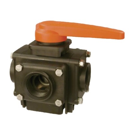 Robinet cu bila 5 cai 1 1/4" 12 bari