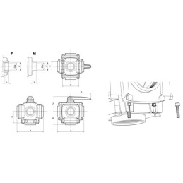 Robinet cu bila 5 cai 1 1/4" 12 bari