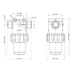 Filtru conducta 1" tata 150-160l/m 50 mesh