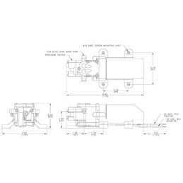 Pompa cu diafragma 12V 3,78 l/min.