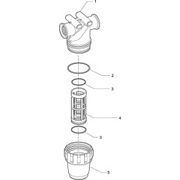 Filtru conducta 3/4 " mama 80 mesh viton