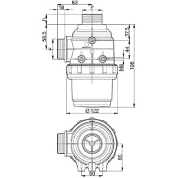 Filtru de absorbtie 1 1/2" 100-160l/min