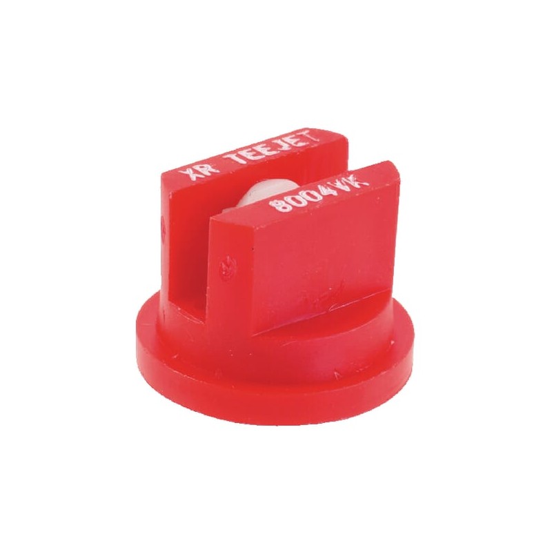 Duza ventilator plat XR 80? 04 rosie din material ceramic TeeJet
