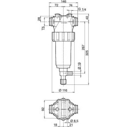 Filtru presiune T5 200-280l