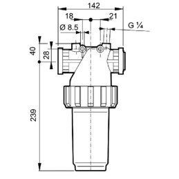 Filtru presiune cu flansa 210l