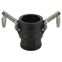 Cupla Camlock tip D 1 1/4", filet mama, polipropilena