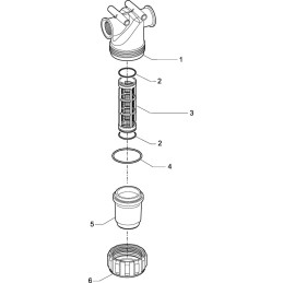 Filtru conducta 1" mama 32 mesh