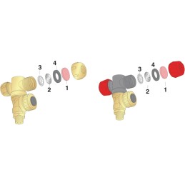 Corp duze 2 capete alama 1/4" tata